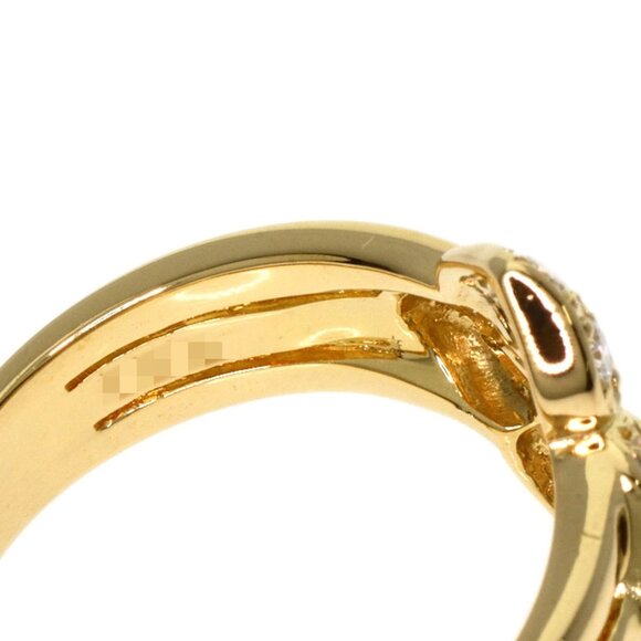 DIOR 18k Yellow Gold Diamond Ring - Picture 5 of 11